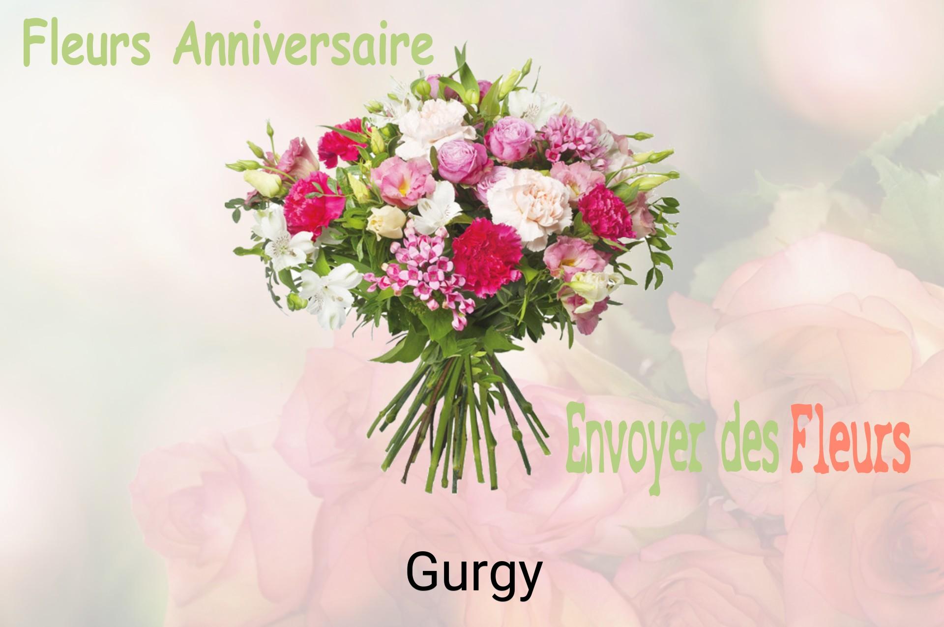 Bouquet de fleurs d’anniversaire livré à Gurgy