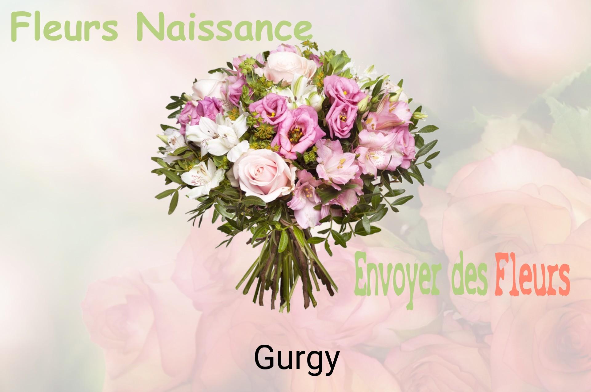 Bouquet de fleurs de naissance livré à Gurgy